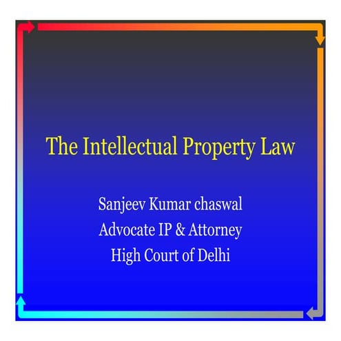 Intellectual property law [compatibility mode]