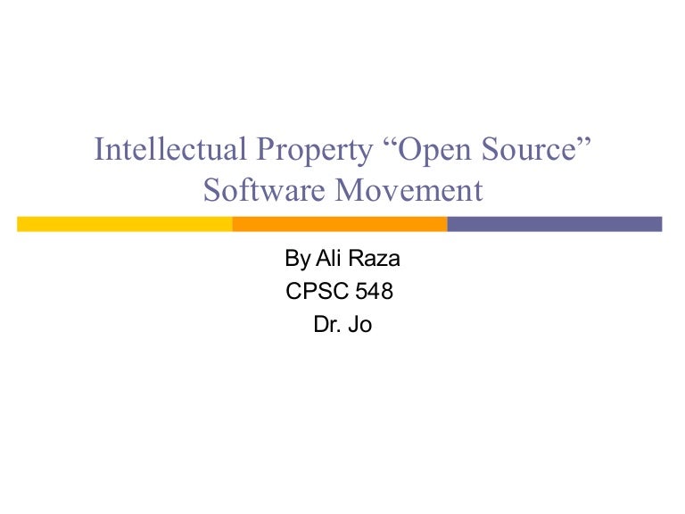 Intellectual Property Open Source Software Movement