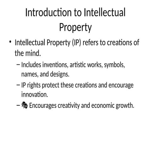 Intellectual Property.pptx Research methodology and IPR | PPTX