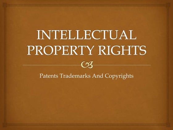 Intellectual property rights(ipr) | PPTX | Agriculture | Industries