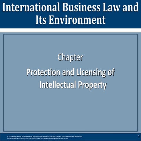 Intellectual property rights in cyberspace | PPTX
