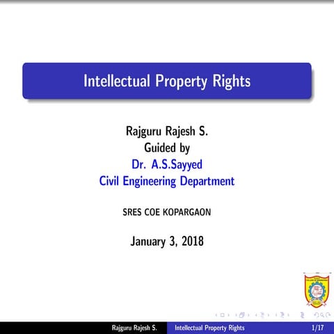 Intellectual property rights