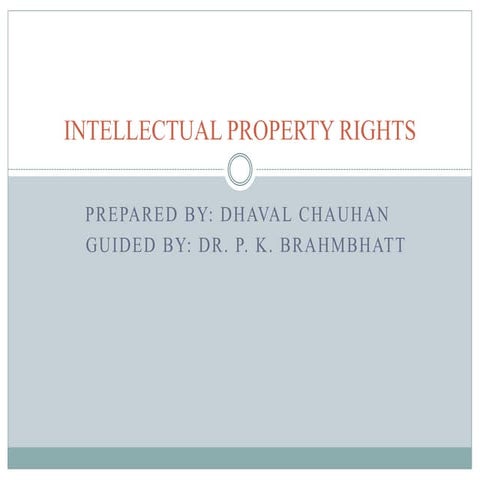 Intellectual Property Rights