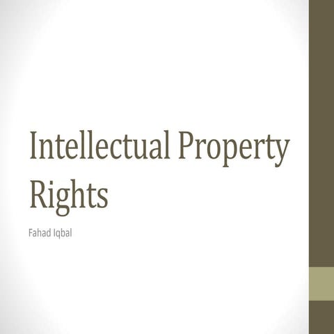 Intellectual Property Rights
