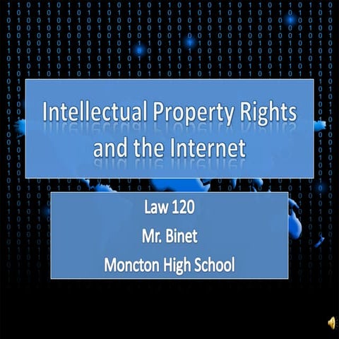 Intellectual Property Rights And The Internet