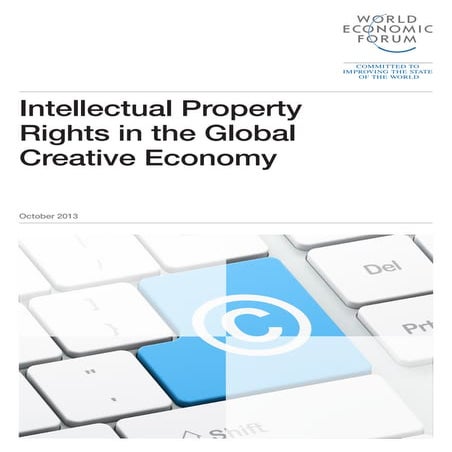 Intellectual property rights in the global creative economy report 2013