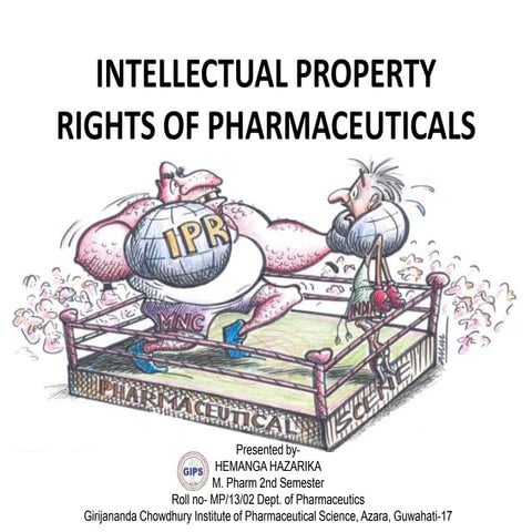 Intellectual Property Rights of Pharmaceuticals 