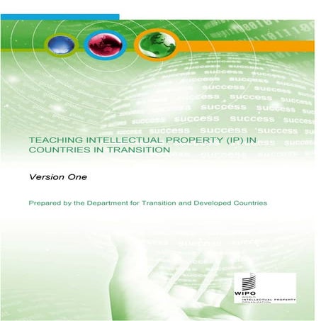 Intellectual Property Teaching in Countries in Transition _WIPO IP Teaching Tool