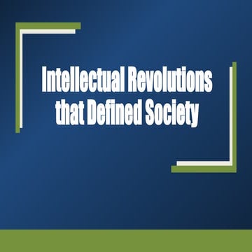 Intellectual Revolutions that Defined Society.pptx