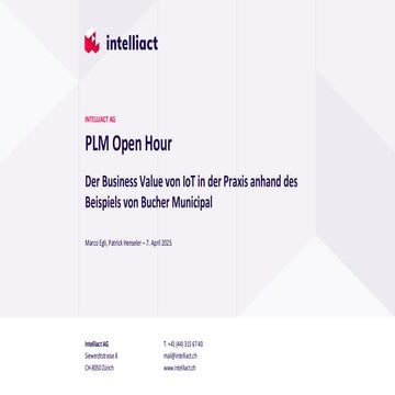 IoT in der Praxis – wie Bucher Municipal Business Value aus komplexen Daten s...