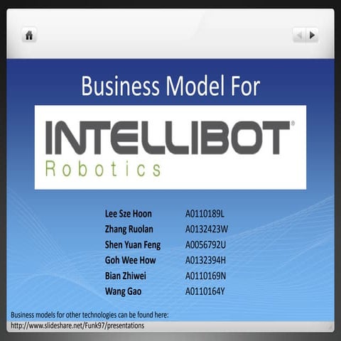 Intellibot's Robot for Cleaning 