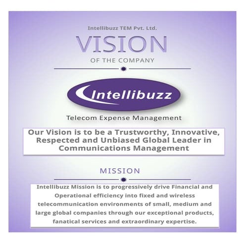 Intellibuzz Vision & Mission