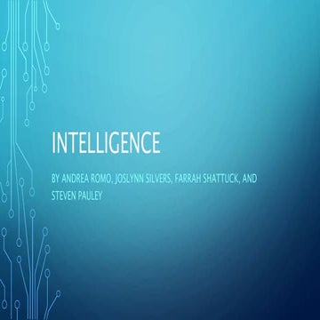 Intelligence | PPTX