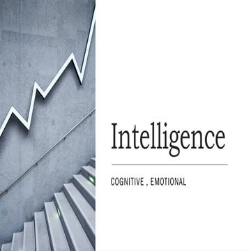 Intelligence in human behavior  differnt course