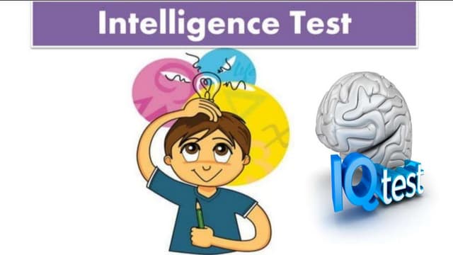 Intelligence Tests That Are Intended To Be Culturally Unbiased. intelligence Test and its types (1).pptx