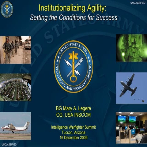 Intelligence warfighter summit  16 dec09-institutionalizing-agility-keeping-i...