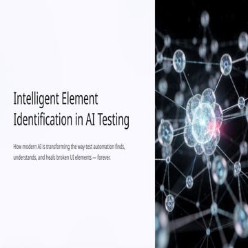 Intelligent Element Identification in AI Testing | PPTX
