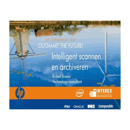 Intelligent Scannen En Archiveren - Robert Braam
