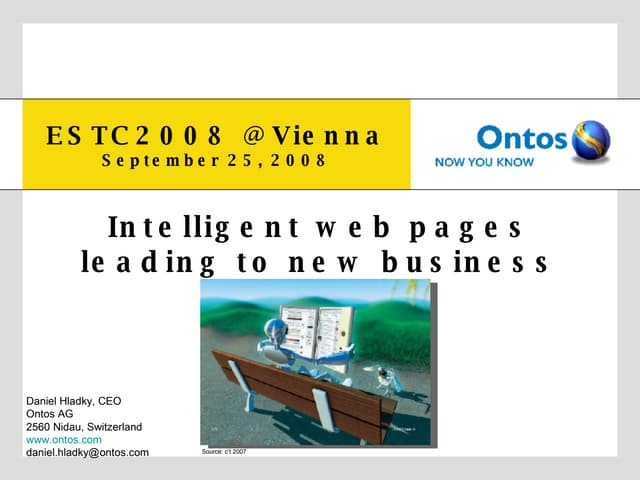 Intelligent web pages leading to new business