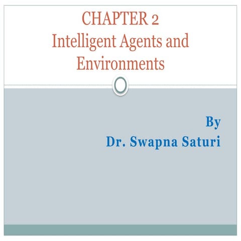 Agents in Artificial intelligence | PPTX