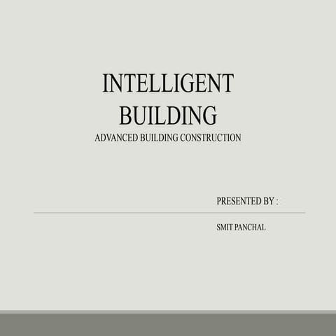 Intelligent building