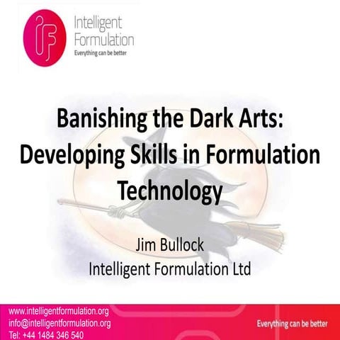 Formulation: Skills and Training - an update | PPTX