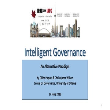 Intelligent Governance: An Alternative Paradigm
