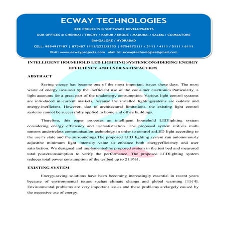Intelligent household led lighting system considering energy efficiency and u...