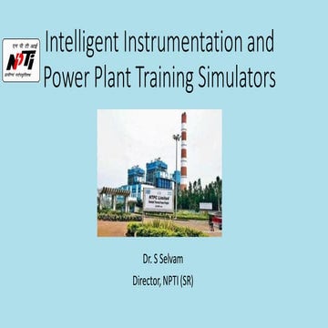 Intelligent instrumentation and power plant simulators