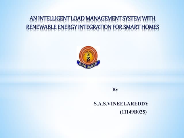 Intelligent load management system