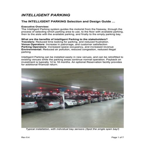 Intelligent Parking Selection Guide R0 4