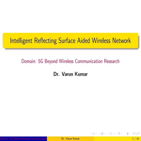 Intelligent reflecting surface 2