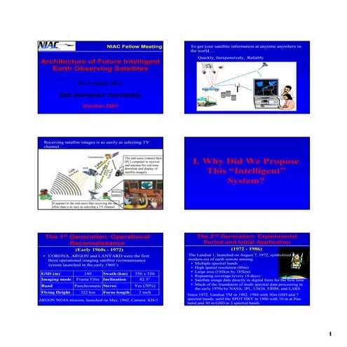 Intelligent satellites