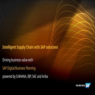 Intelligent Supply Chain with SAP_Value.pptx
