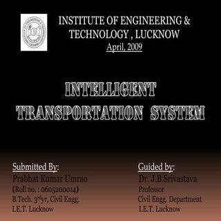 Intelligent Transportation System
