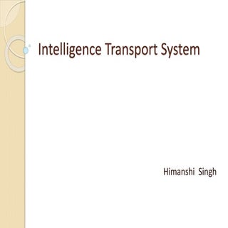 Intelligent transport system   hima...