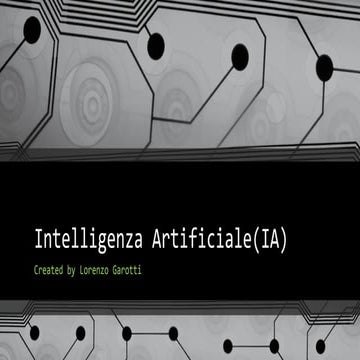 Intelligenza artificiale(IA)