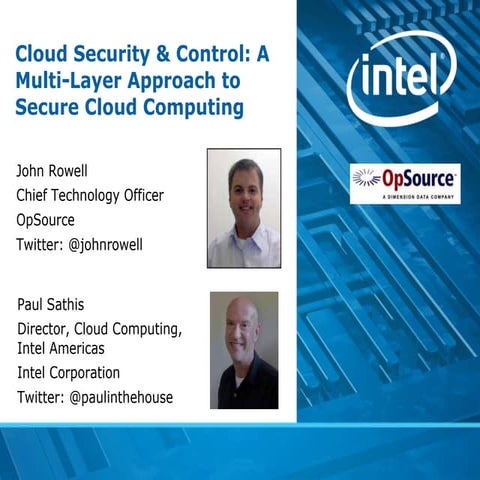 Cloud Security & Control: A Multi-Layer Approach to Secure Cloud Computing