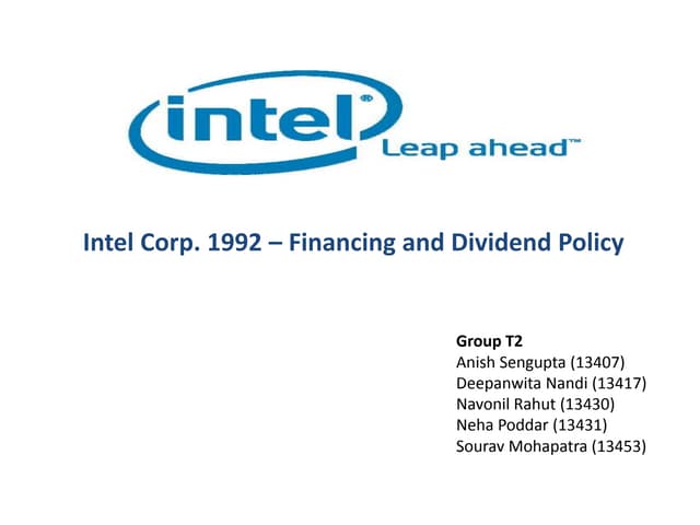Intel corporation 1992