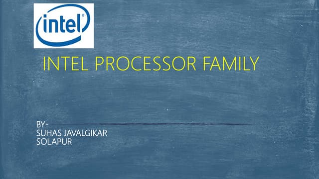 Intel processor family