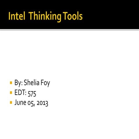Intel thinking tools  575