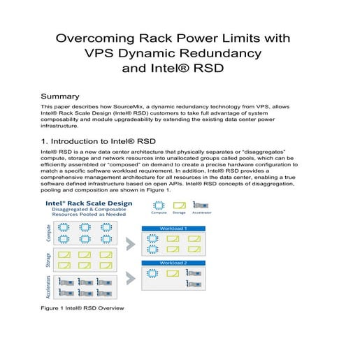 Overcoming Rack Power Limits with Virtual Power Systems Dynamic Redundancy an...