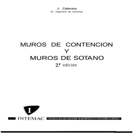 Muros de Contencion y Muros de Sotano - calavera 1989