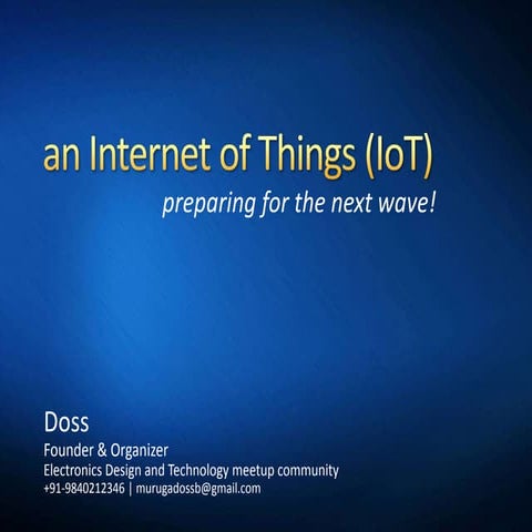 Intenet of things (IoT) Landscape