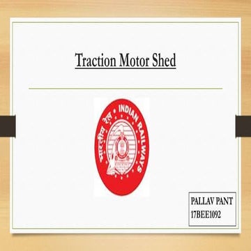 Intenship in traction motor shed