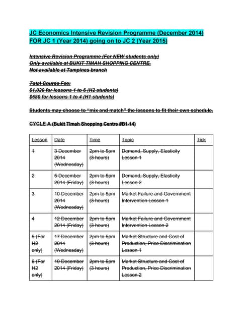 Economics Tuition | PDF