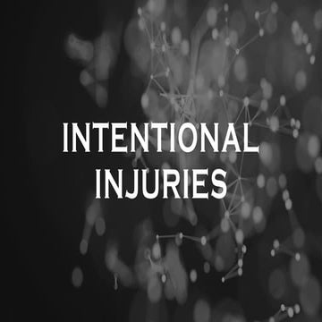 Health 9, Intentional Injuries powerpoint