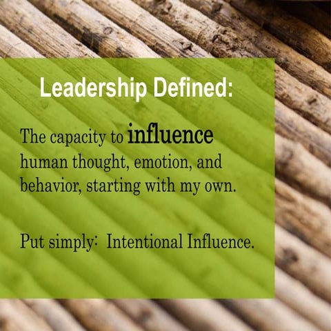 Intentional Influence - UACPA 2016 Leadership Academy | PPTX