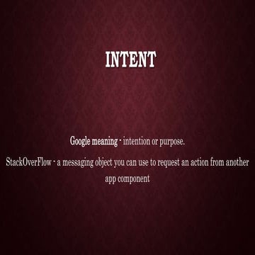 Android Intent and intent filters