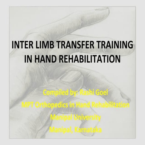 Inter limb transfer training by Dr. Rashi Goel PT